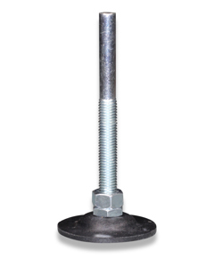 Foot adjustable M12x140 PA/galv cpl